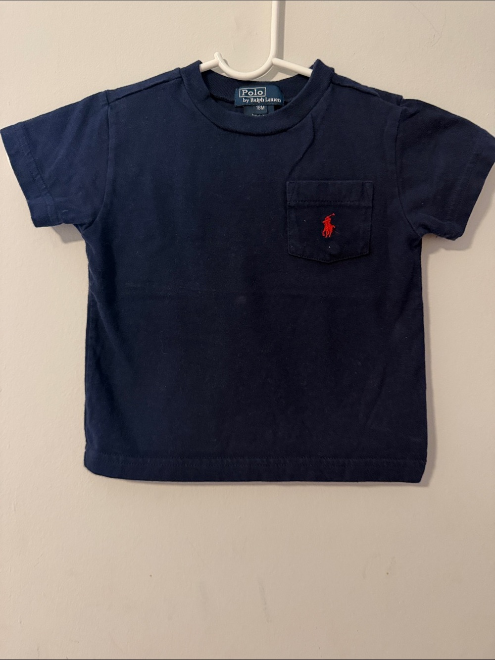 Polo by Ralph Lauren Navy Short-Sleeve Tee with Red Pony